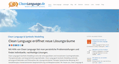 Desktop Screenshot of cleanlanguage.de