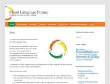 Tablet Screenshot of cleanlanguage.fr